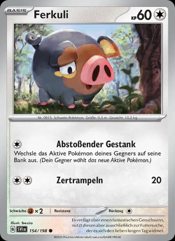 Ferkuli card in German