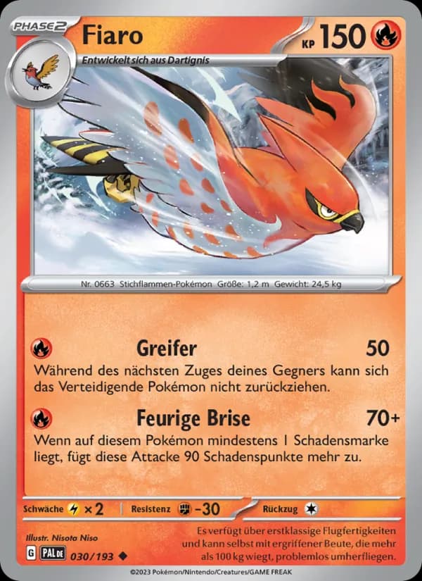 Fiaro card in German