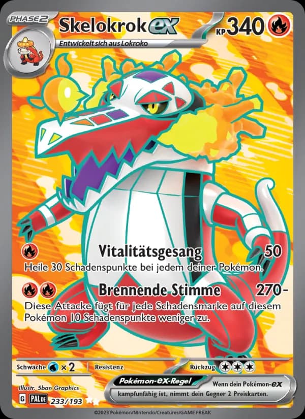 Skelokrok-ex card in German