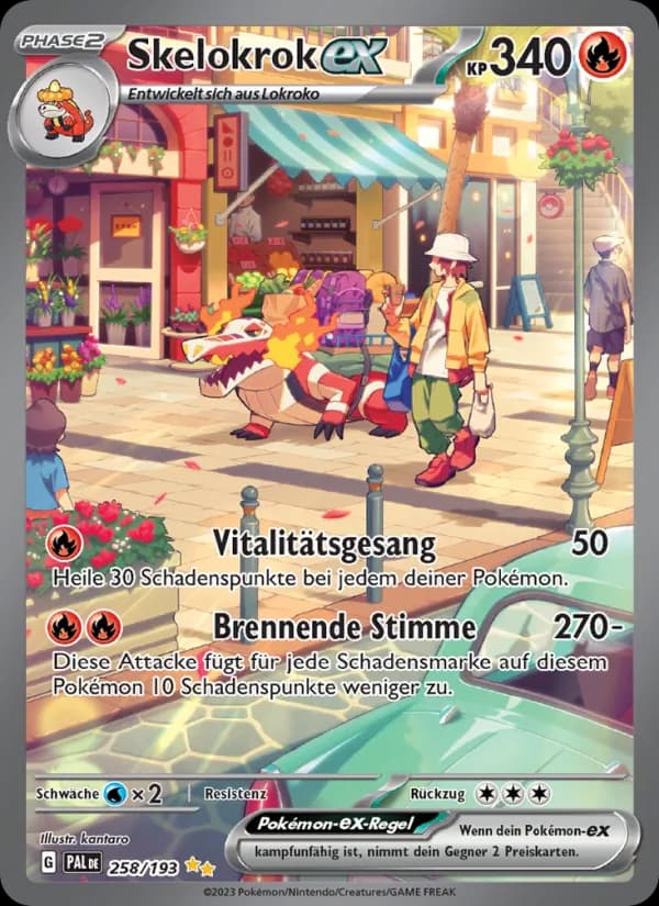 Skelokrok-ex card in German