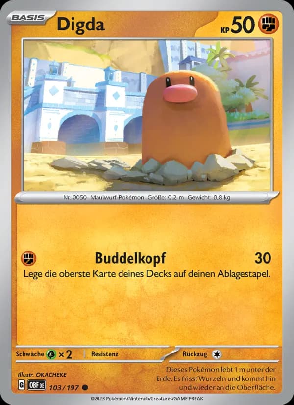 Digda card in German
