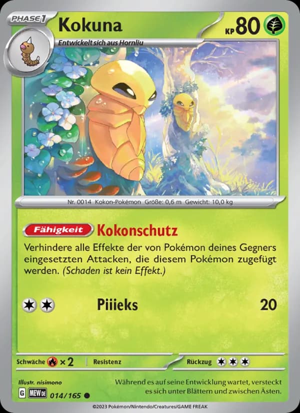 Kokuna card in German