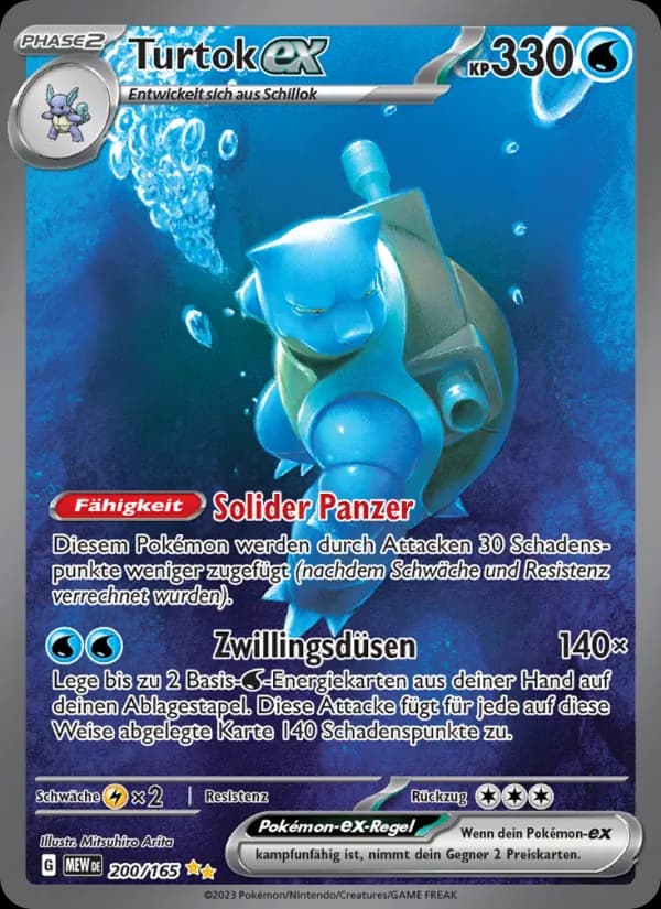 Turtok-ex card in German