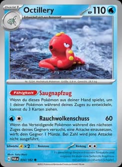 Octillery card in German