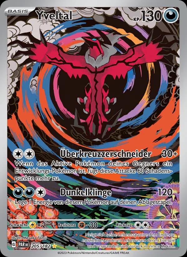 Yveltal card in German