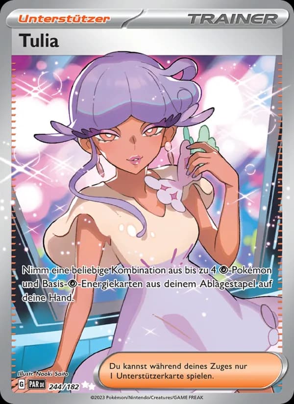 Tulia card in German