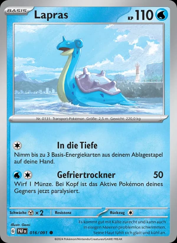 Lapras card in German