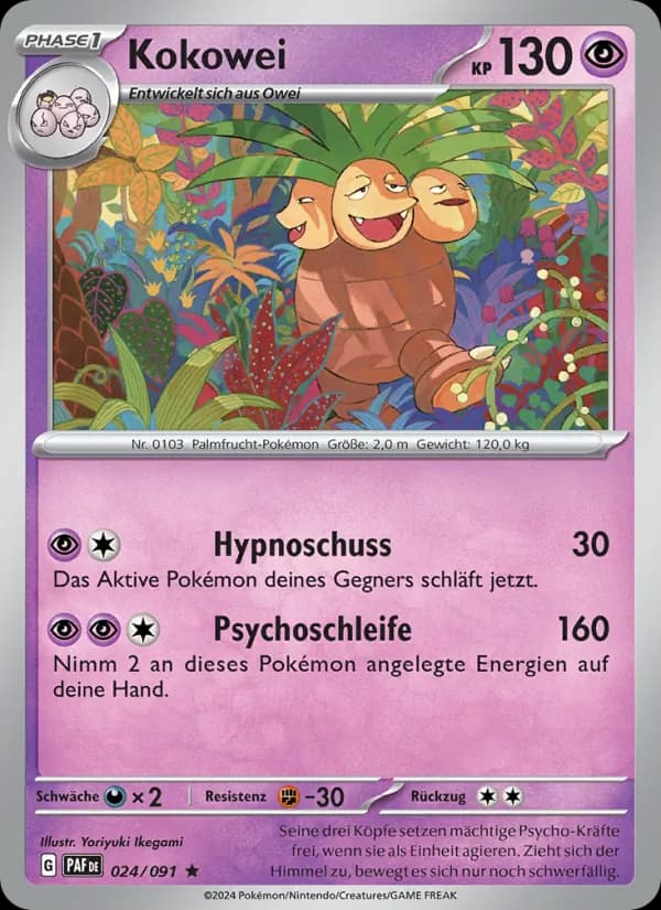Kokowei card in German