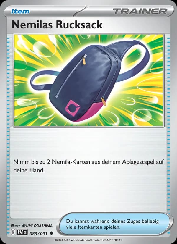 Nemilas Rucksack card in German
