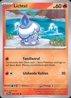 Lichtel card in German