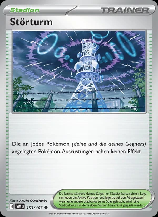 Störturm card in German