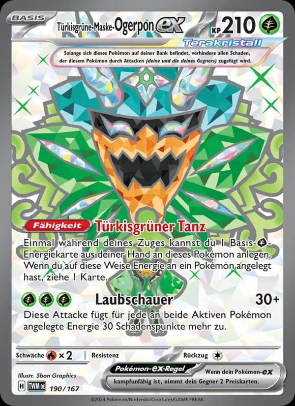 Türkisgrüne-Maske-Ogerpon-ex card in German