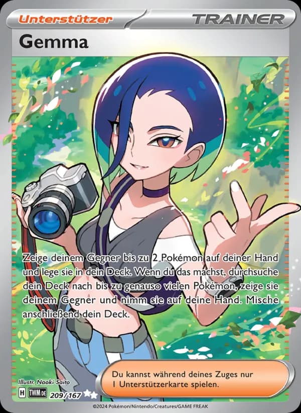 Gemma card in German