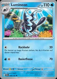 Lumineon card in German