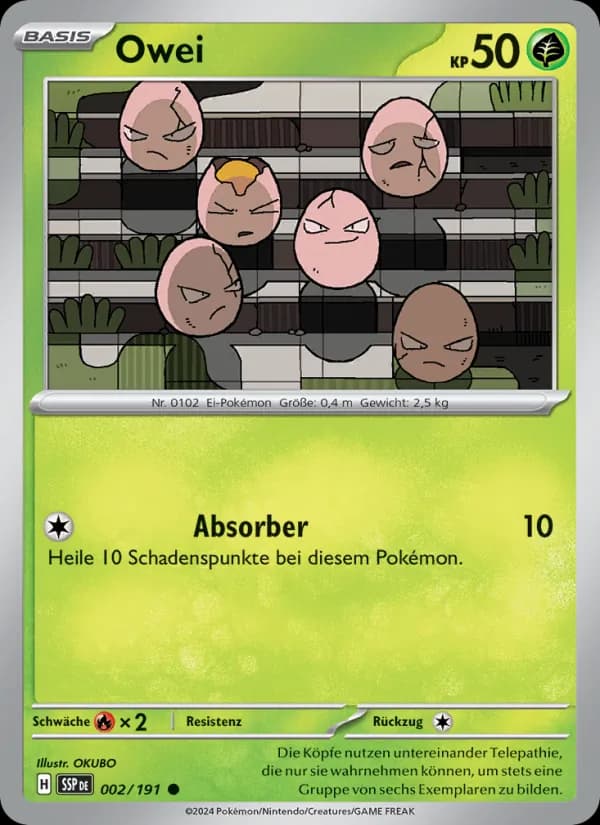 Owei card in German