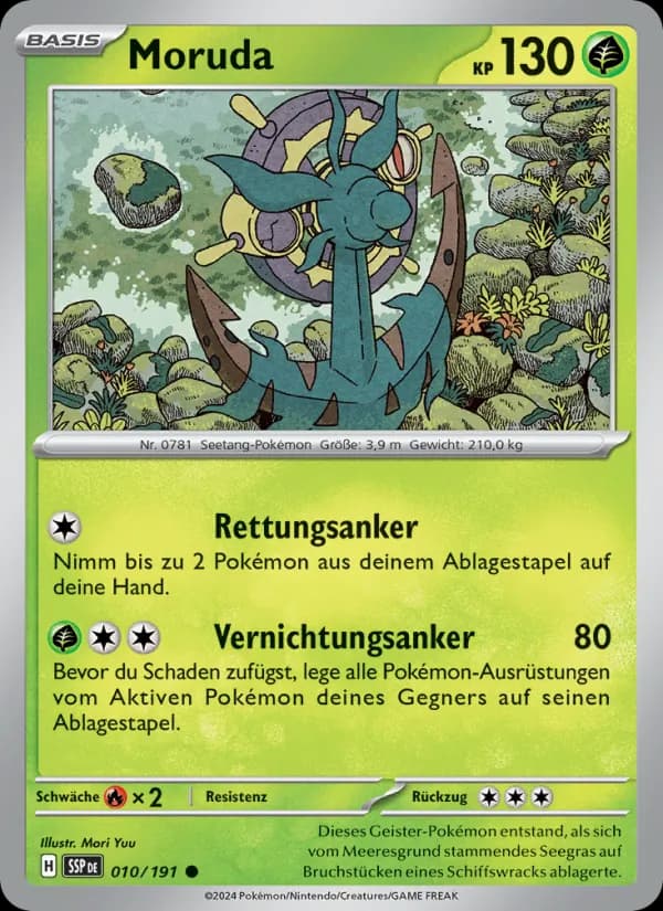 Moruda card in German