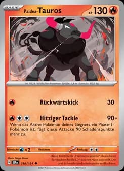Paldea-Tauros card in German
