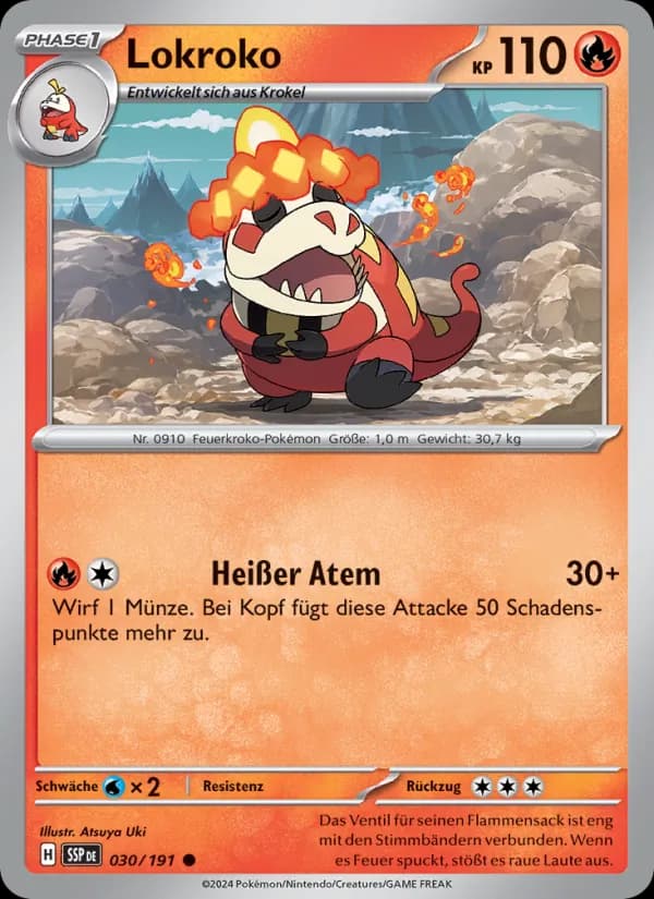 Lokroko card in German