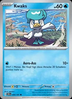 Kwaks card in German