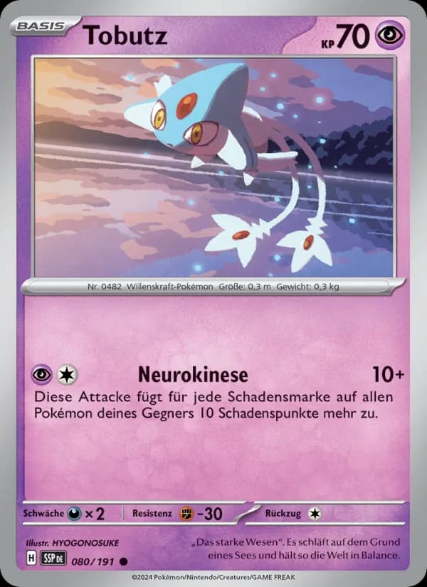 Tobutz card in German