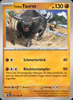 Paldea-Tauros card in German