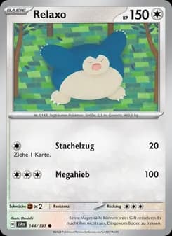 Relaxo card in German