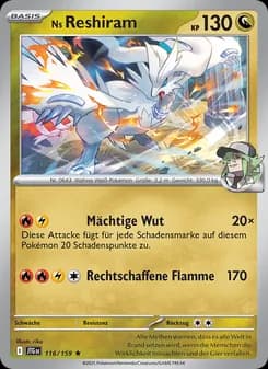 Ns Reshiram card in German