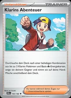 Klarins Abenteuer card in German