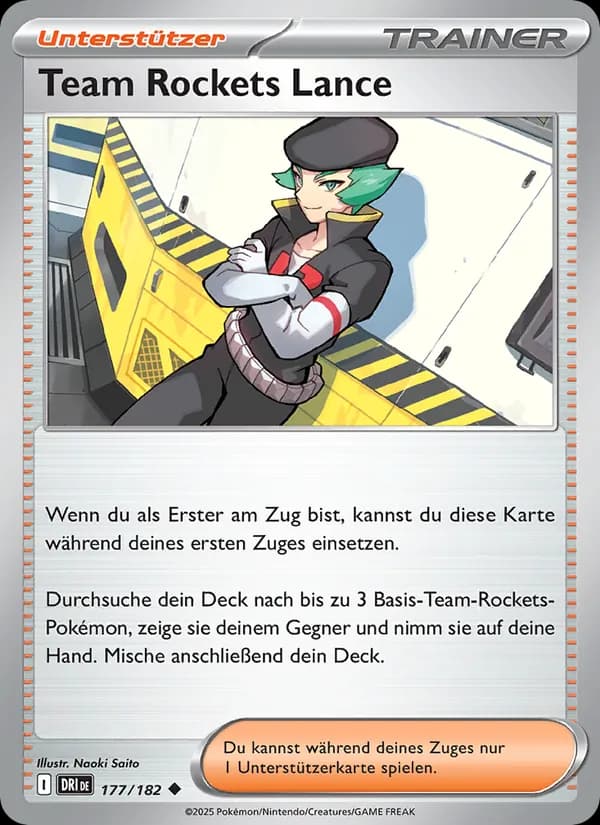 Team Rockets Lance card in German