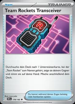 Team Rockets Transceiver card in German