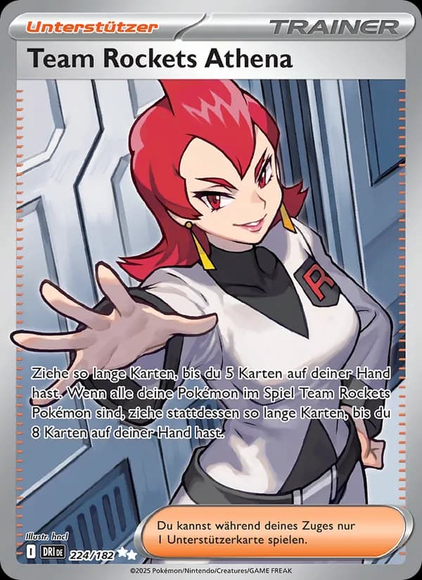 Team Rockets Athena card in German