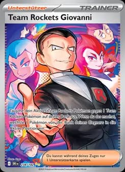 Team Rockets Giovanni card in German