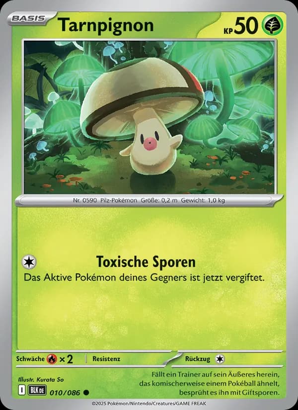 Tarnpignon card in German