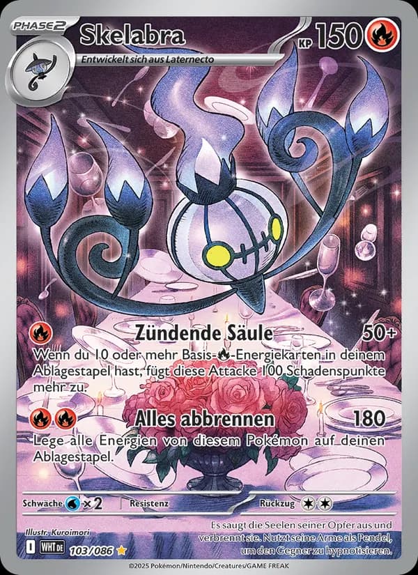 Skelabra card in German