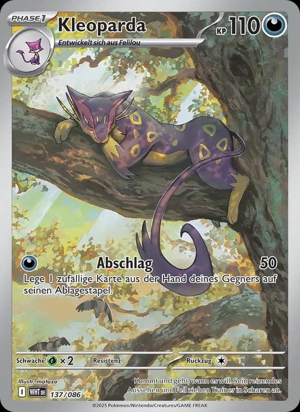 Kleoparda card in German