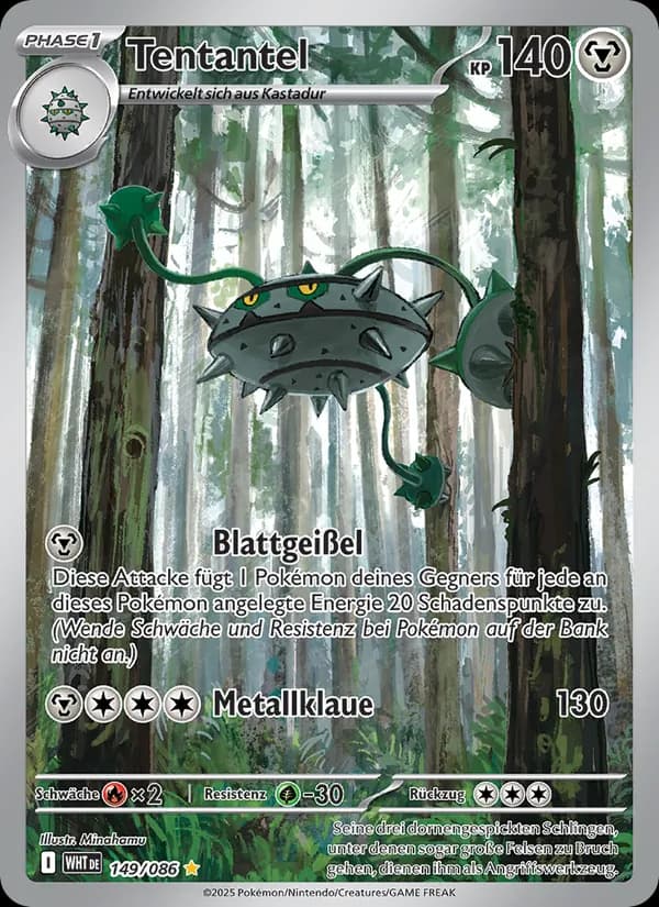 Tentantel card in German