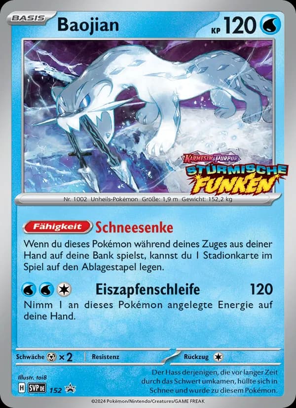 Baojian card in German