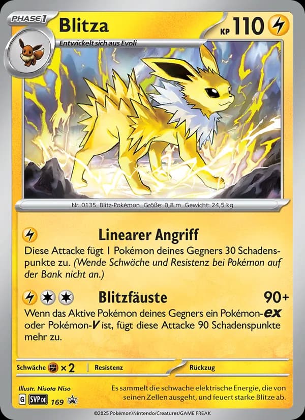 Blitza card in German