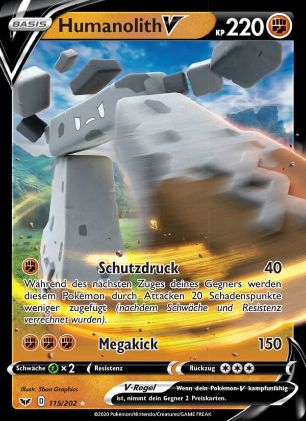 Humanolith V card in German