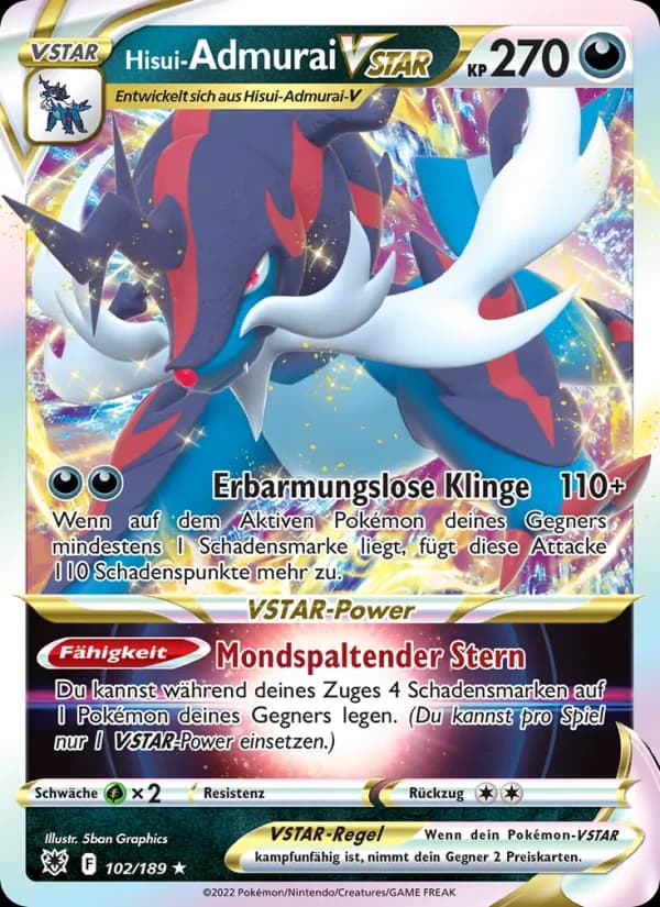 Hisui-Admurai VSTAR card in German