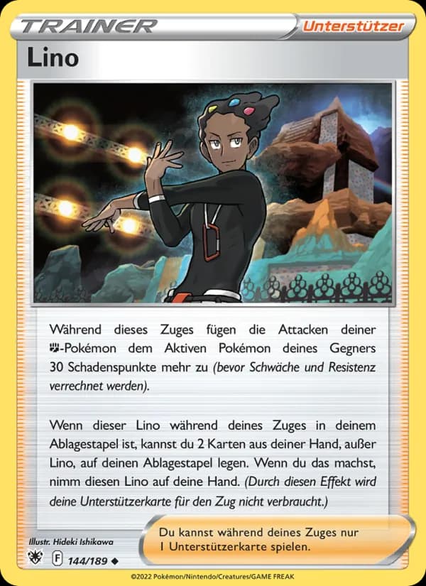 Lino card in German