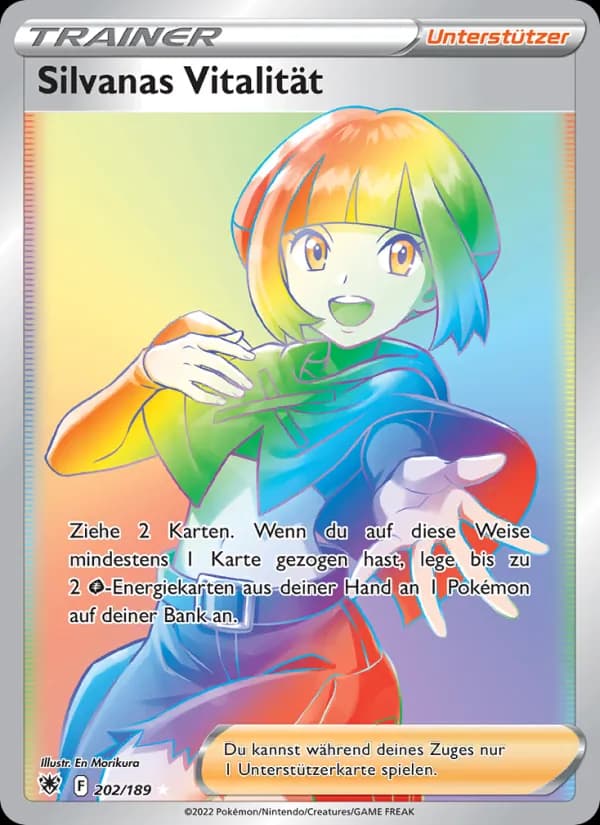 Silvanas Vitalität card in German