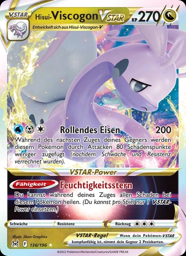 Hisui Viscogon-VSTAR card in German