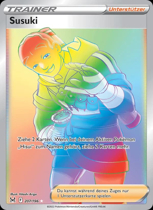 Susuki card in German