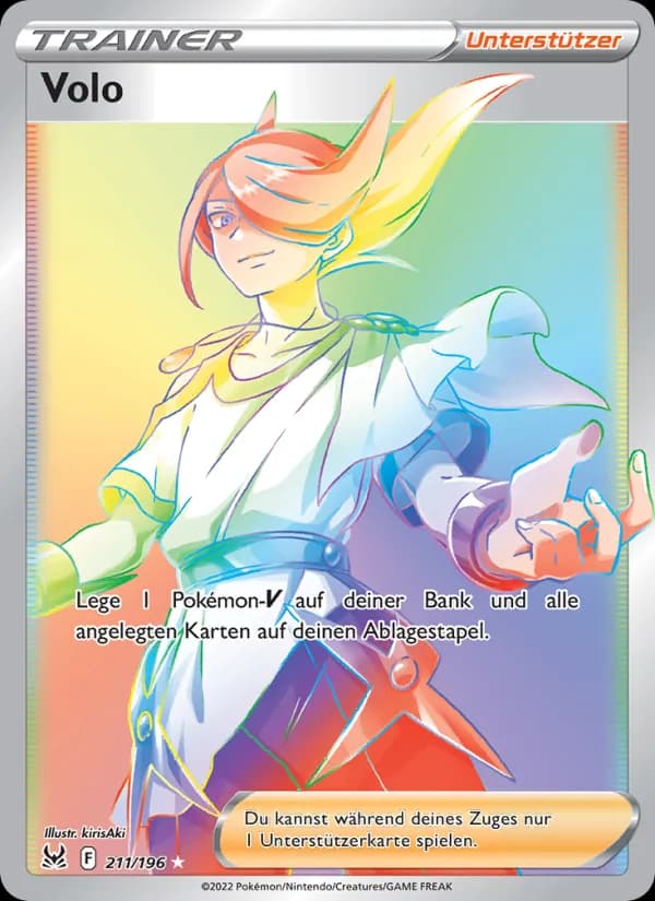 Volo card in German