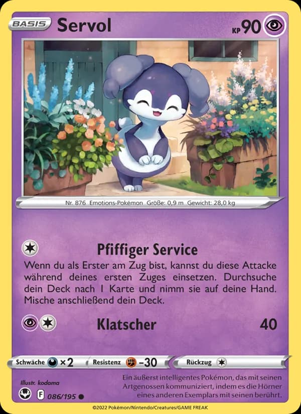Servol card in German