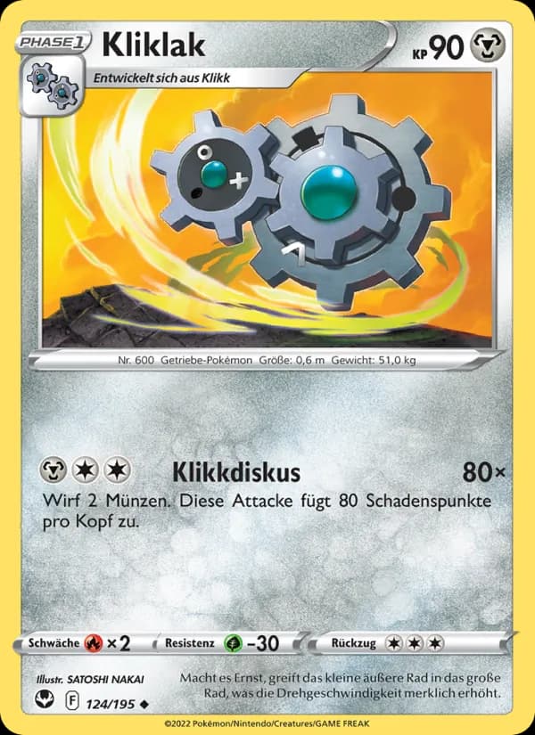 Kliklak card in German