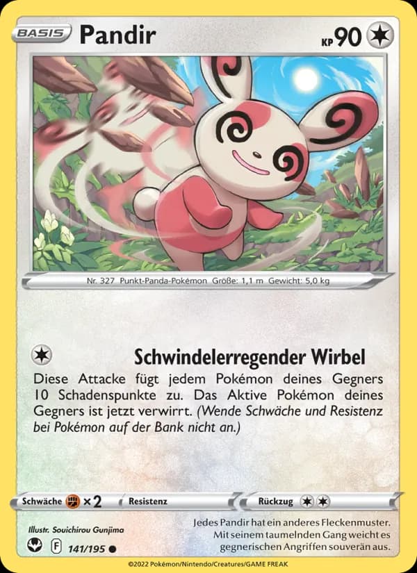 Pandir card in German