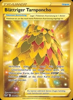 Blättriger Tarnponcho card in German