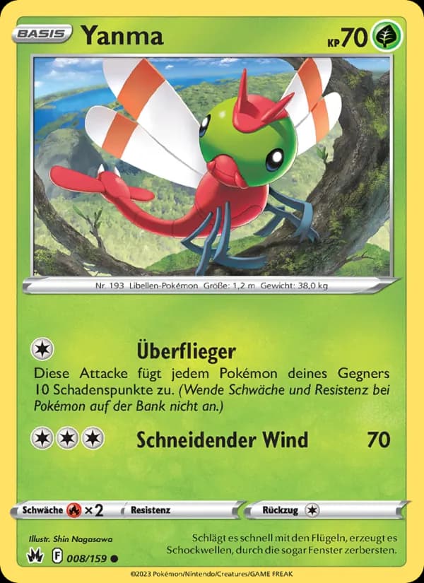 Yanma card in German
